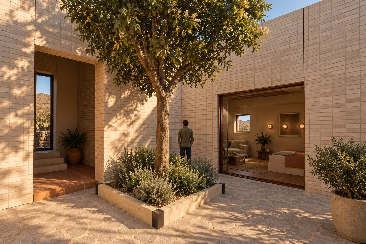 Patio — Carved house