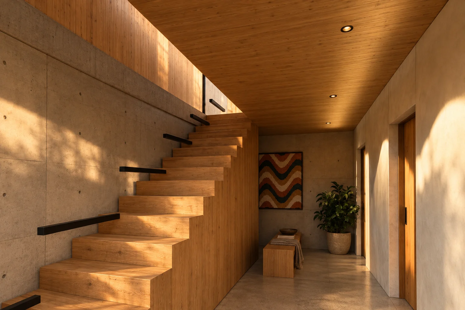 Plinth — Hillside house