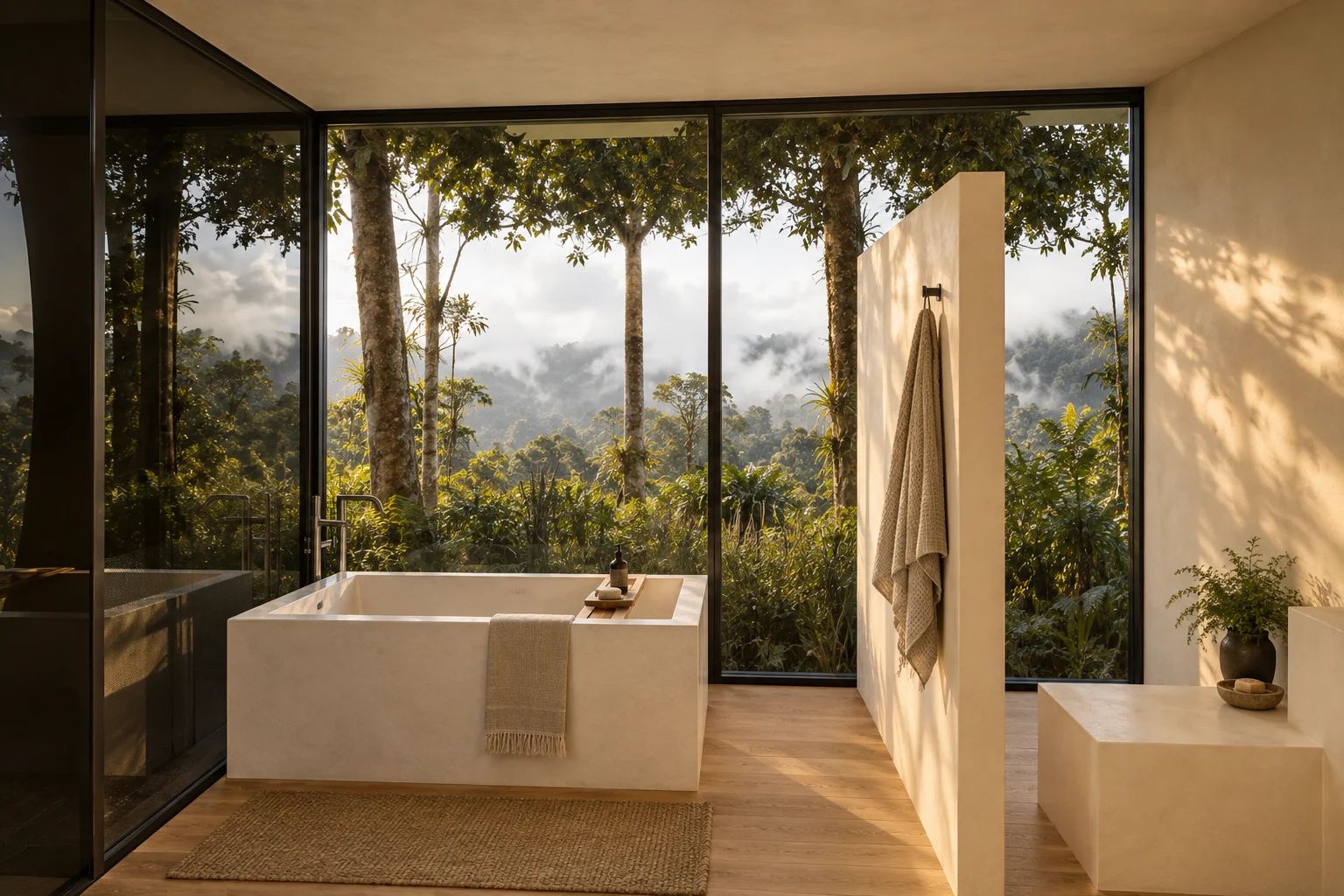 Bain-jardin — Maison brume