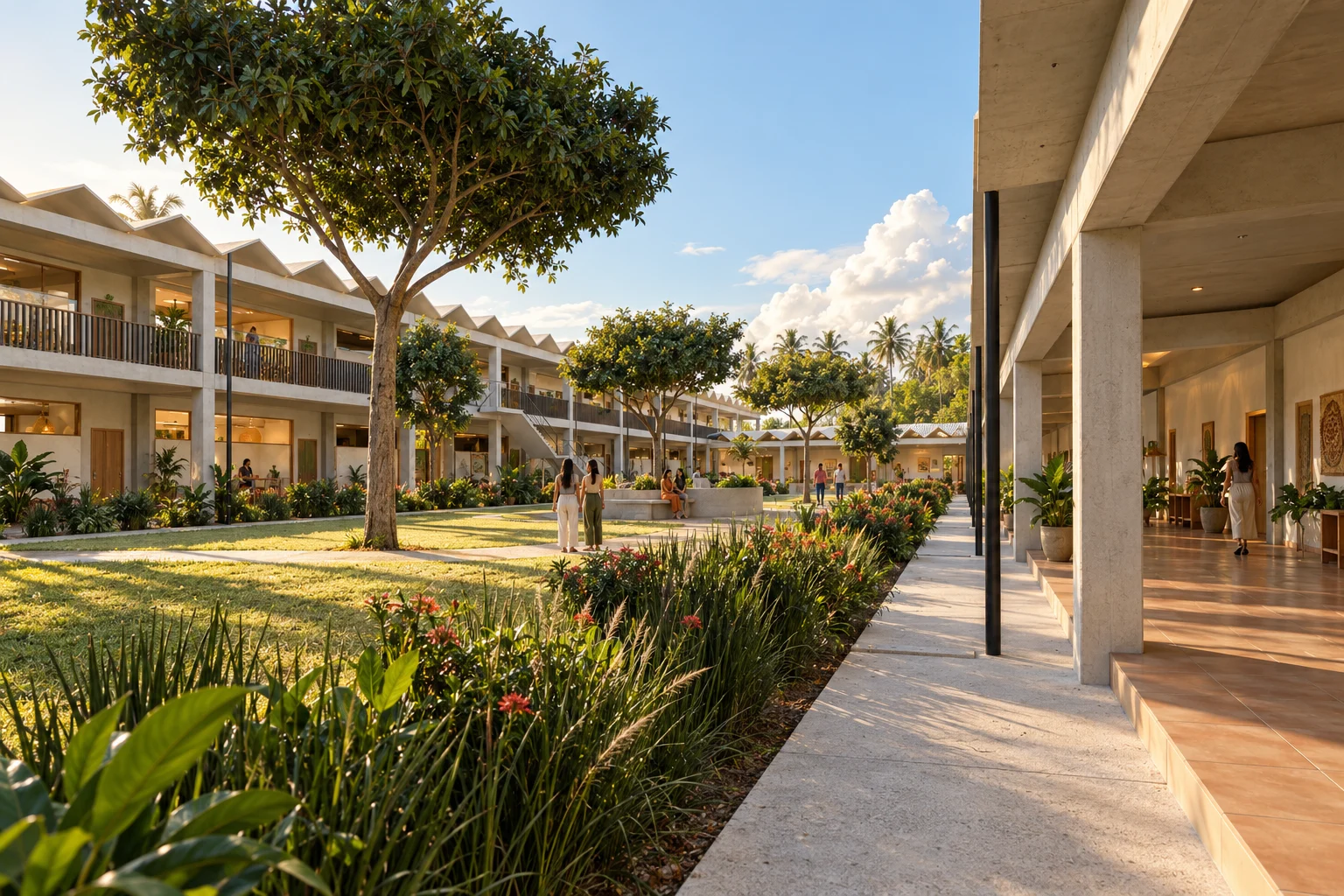 Central courtyard — Patios de la Sierra