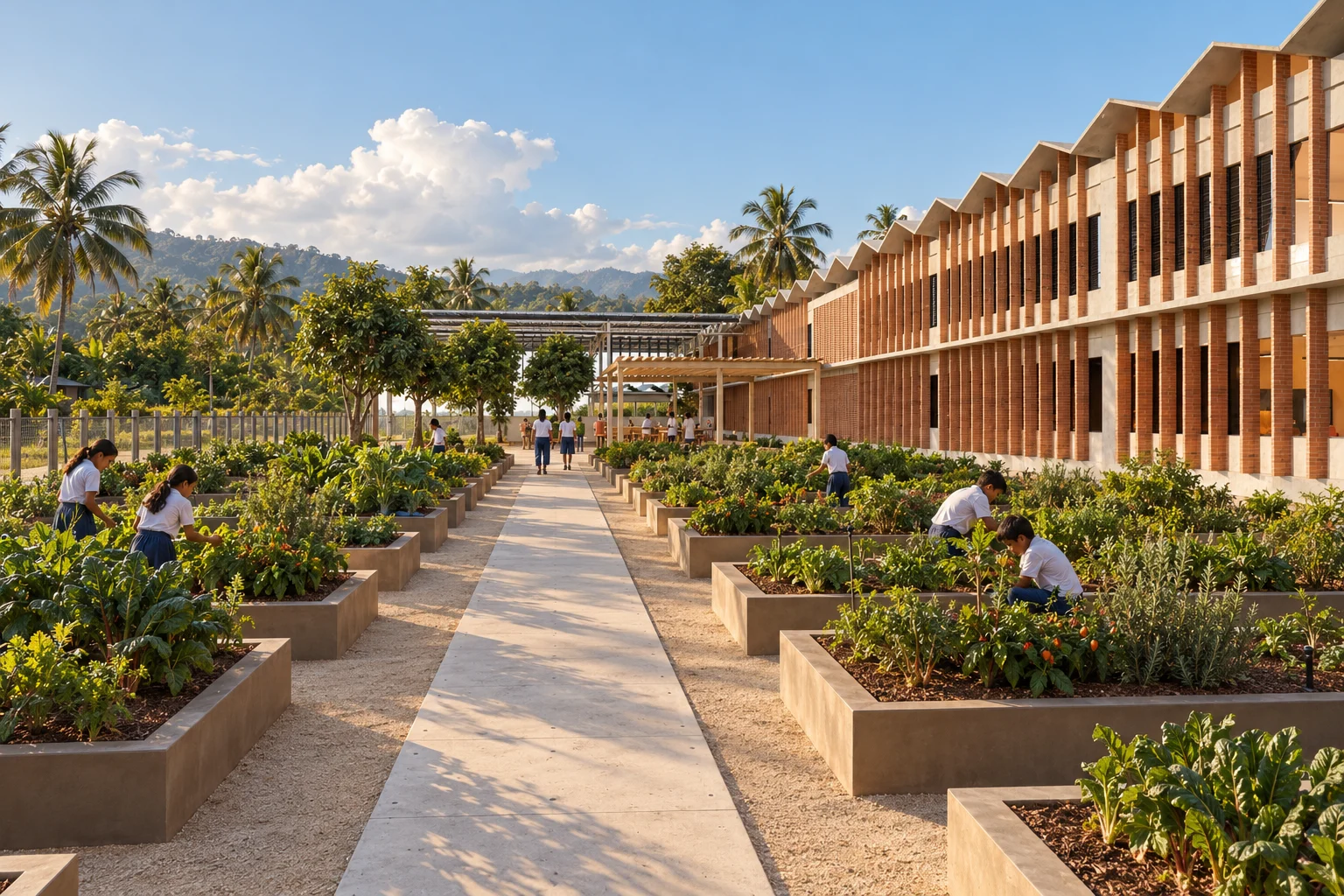 School garden — Patios de la Sierra