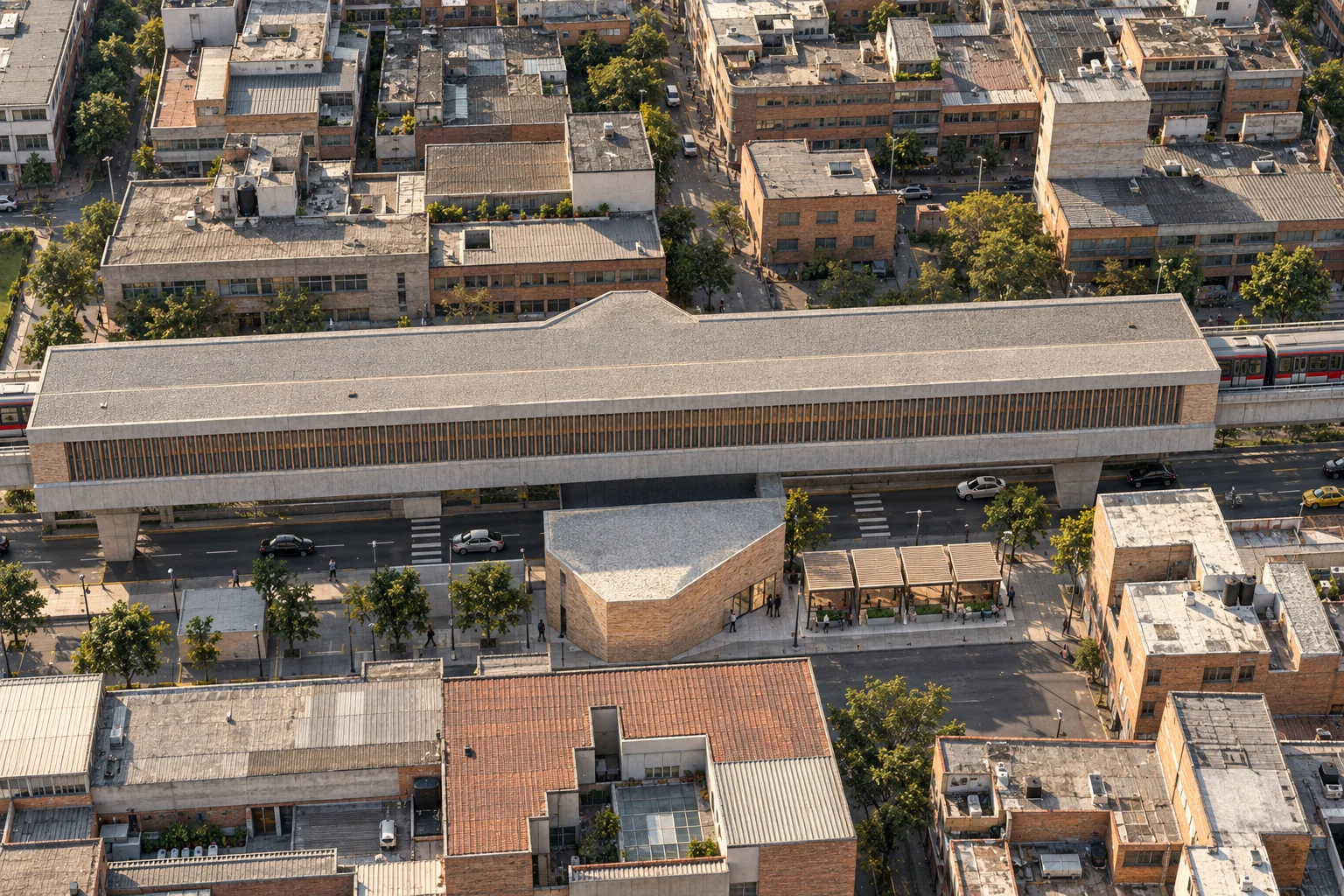 umbral / Bogotá — metro corridor · concept