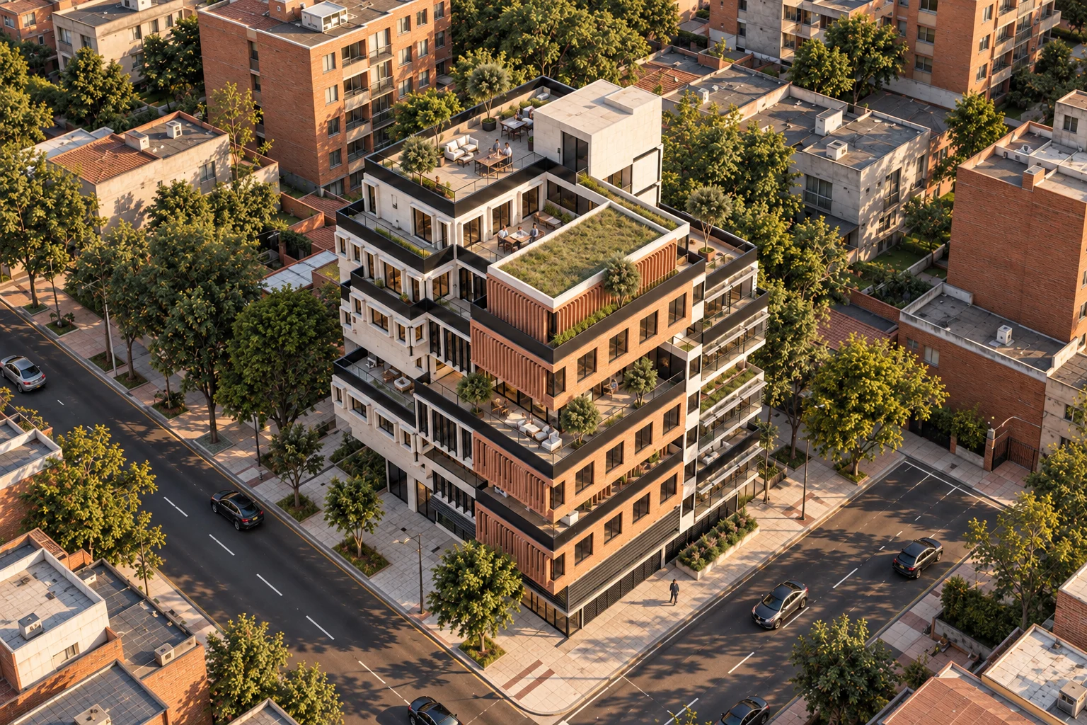 Axonometric of the whole — umbral / Bogotá — the lot