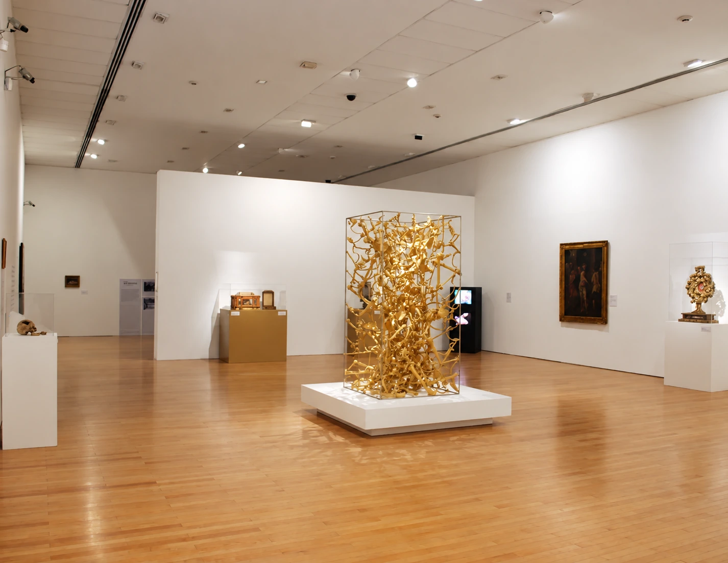central sculpture in the room — Habeas Corpus: may you have a body to exhibit