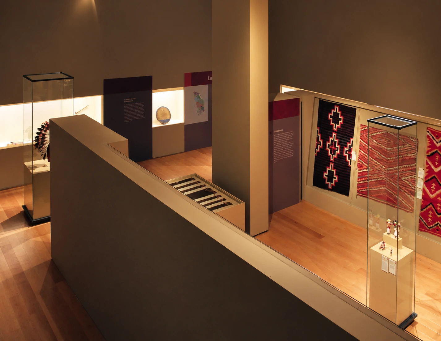 textile and case on the railing — Native North Americans: traditions and transitions