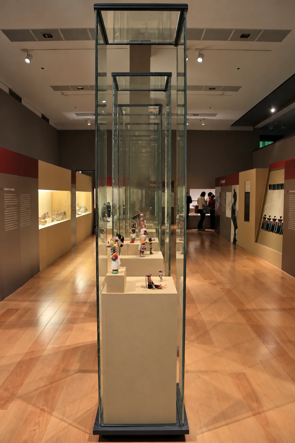 tall freestanding case — Native North Americans: traditions and transitions