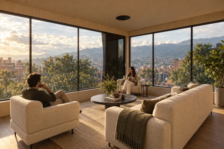 Hillside house