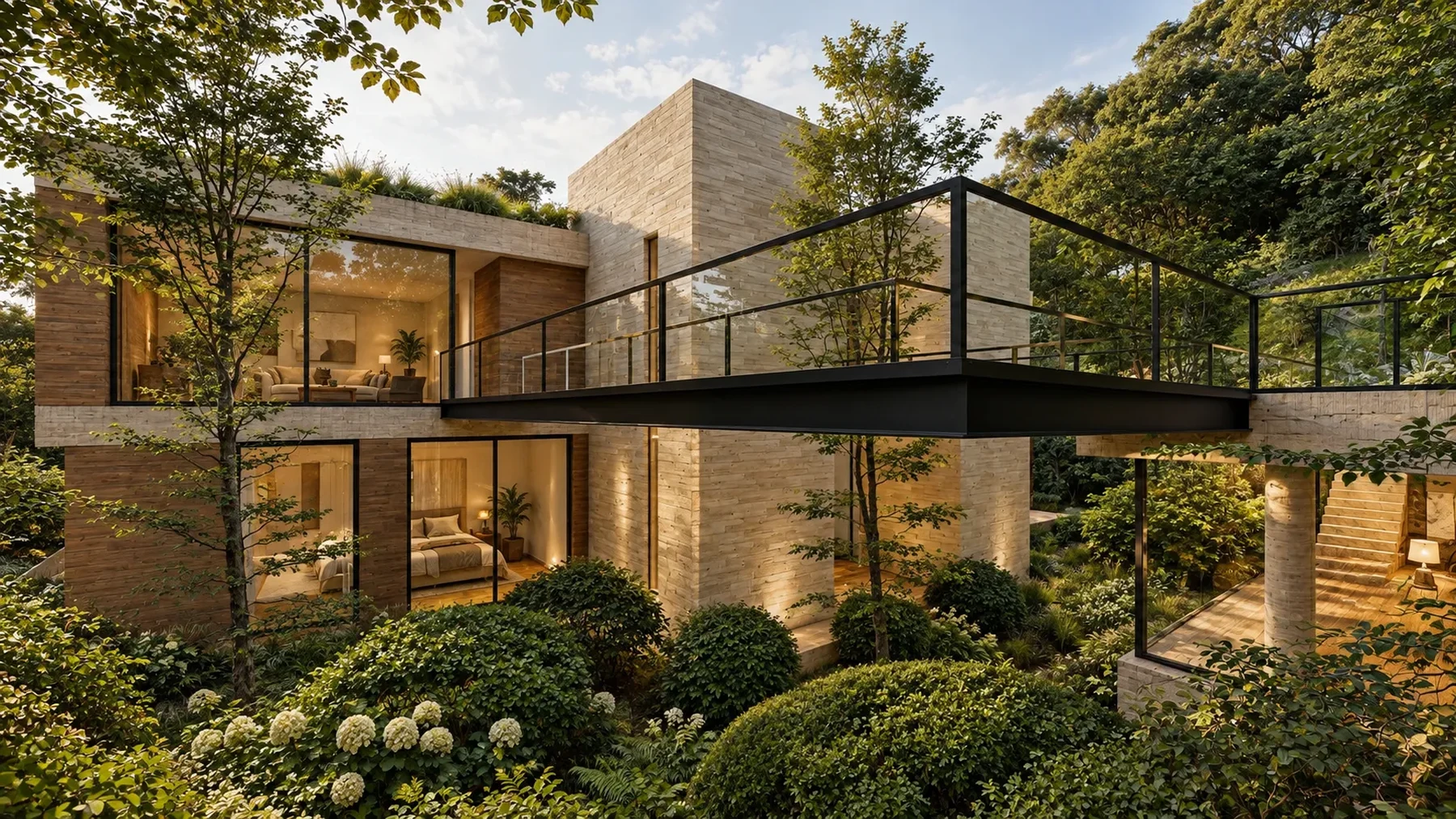 Bridge and cantilevers