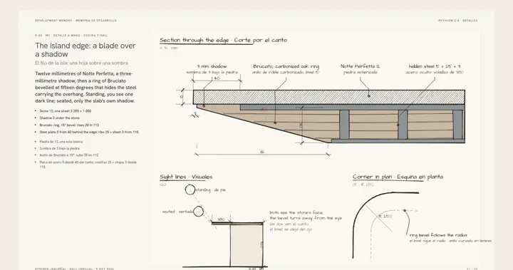 island edge section